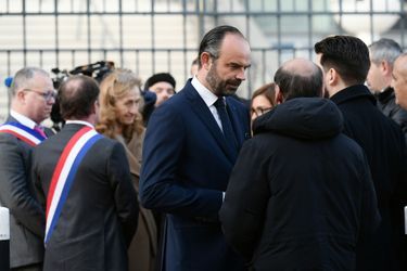 Edouard Philippe lors de la cérémonie hommage au Stade de France, trois ans après les attaques du 13 novembre 2015. 