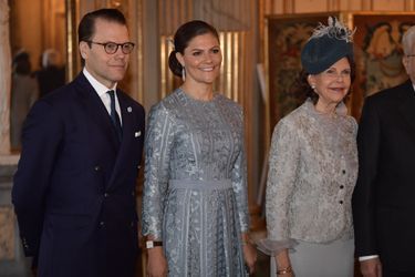 La princesse Victoria de Suède et le prince Daniel avec la reine Silvia à Stockholm, le 13 novembre 2018