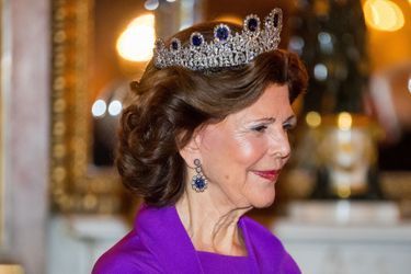 La reine Silvia de Suède à Stockholm, le 13 novembre 2018