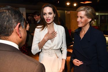 La comtesse Sophie de Wessex et Angelina Jolie à Londres, le 23 novembre 2018