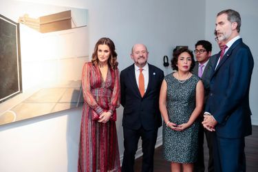La reine Letizia et le roi Felipe VI d&#039;Espagne à Lima, le 13 novembre 2018