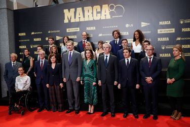 La reine Letizia et le roi Felipe VI d'Espagne à Madrid, le 13 décembre 2018