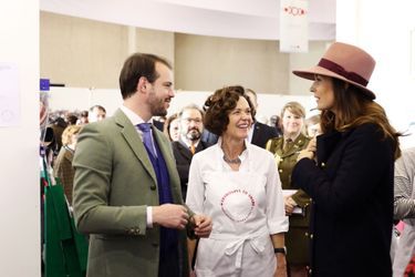Le prince Félix de Luxembourg et la princesse Claire au Bazar de la Croix-Rouge à Luxembourg, le 18 novembre 2018
