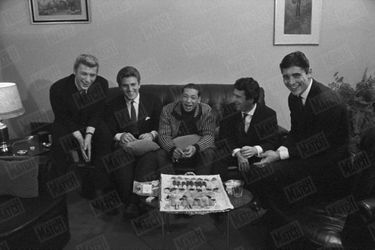 Johnny Hallyday, Jean-Noël Grinda, Henry Salvador, Claude Nougaro et Sacha Distel