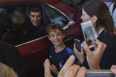 Antoine Griezmann à son arrivée en Uruguay mercredi