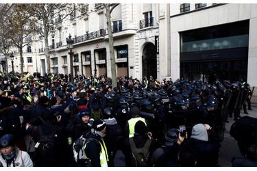 La manifestation des Gilets Jaunes à Paris, le 8 décembre 2018.