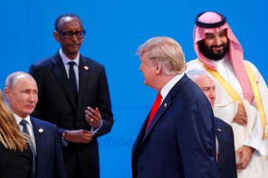 Donald Trump, Vladimir Poutine et Mohammed ben Salmane au G20, à Buenos Aires, le 30 novembre 2018.