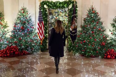 Dans une vidéo diffusée sur son compte twitter accompagnée de photos, l'épouse du président des Etats-Unis a dévoilé les décorations de Noël de la Maison-Blanche. 