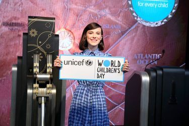 Millie Bobby Brown à New York pour l'UNICEF le 20 novembre 2018