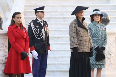 Les princesses Stéphanie et Charlène de Monaco et la princesse Caroline de Hanovre à Monaco, le 19 novembre 2018