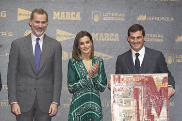 La reine Letizia et le roi Felipe VI d'Espagne à Madrid, le 13 décembre 2018
