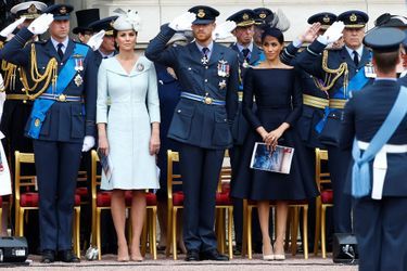 Kate, la duchesse de Cambridge, et Meghan, la duchesse de Sussex, le 10 juillet 2018