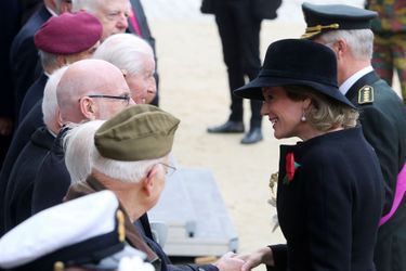La reine Mathilde de Belgique et le roi des Belges Philippe à Bruxelles, le 11 novembre 2018