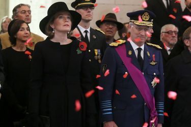 La reine Mathilde et le roi des Belges Philippe à Ypres, le 11 novembre 2018