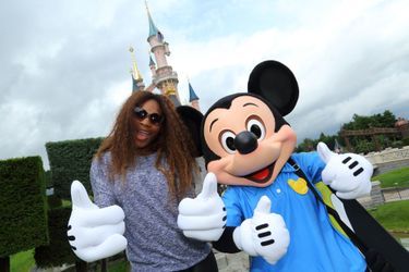 Serena Williams et Mickey.
