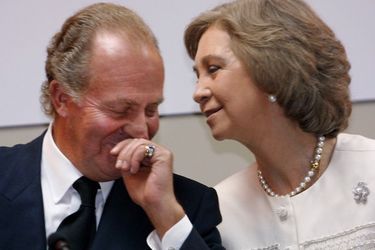 La reine Sofia et le roi Juan Carlos d'Espagne, le 28 novembre 2000