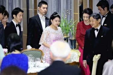 La princesse Massako et le prince Naruhito du Japon avec Ayako et Kei Moriya à Tokyo, le 30 octobre 2018