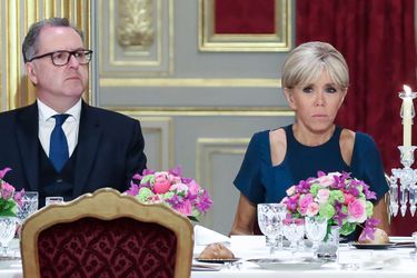 Brigitte Macron et Richard Ferrand. 
