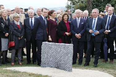 La famille royale de Suède avec François Bayrou à Pau, le 8 octobre 2018
