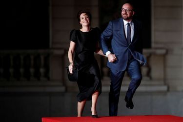 Le Premier ministre belge Charles Michel et sa compagne Amelie Derbaudrenghien 