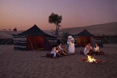 Camping dans le sable