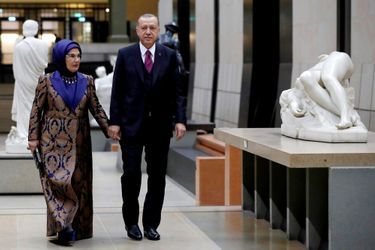 Le président de la Turquie Recep Tayyip Erdogan et sa femme Emine Erdogan.