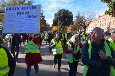 Rassemblement des «gilets jaunes» à Toulouse, le 24 novembre 2018.