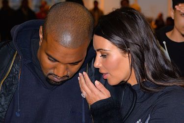 Kanye West et Kim Kardashian à l&#039;aéroport de New York en avril 2016