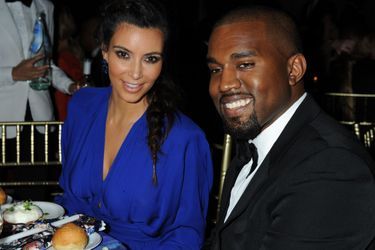 Kim Kardashian et Kanye West lors d&#039;un gala à New York en octobre 2012