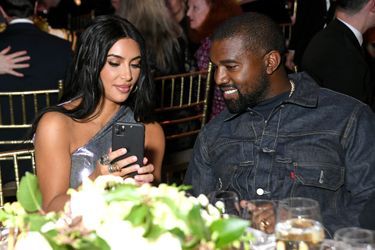 Kim Kardashian et Kanye West lors d&#039;un gala à New York en octobre 2019
