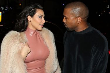 Kim Kardashian et Kanye West à Londres en février 2015