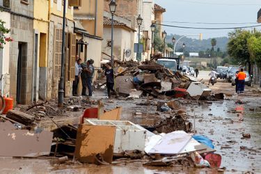 Les dégâts des inondations à Sant Llorenç des Cardassar, à Majorque 