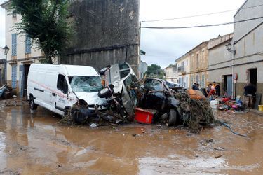 Les dégâts des inondations à Sant Llorenç des Cardassar, à Majorque 