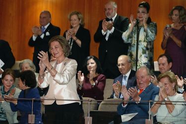 L&#039;ancienne reine Sofia d&#039;Espagne au concert de ses 80 ans à Madrid, le 2 novembre 2018