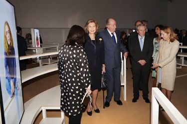 L&#039;ancienne reine Sofia et l&#039;ancien roi Juan Carlos d&#039;Espagne à Madrid, le 4 décembre 2018