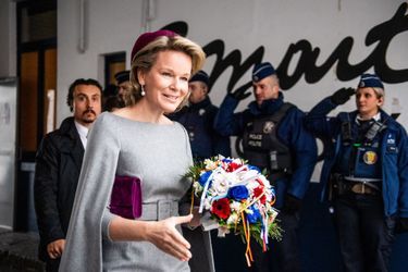 La reine des Belges Mathilde à Molenbeek, le 20 novembre 2018