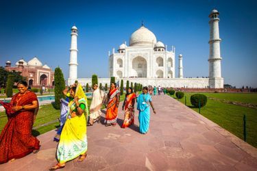 Photo prise au Taj Mahal, en Inde