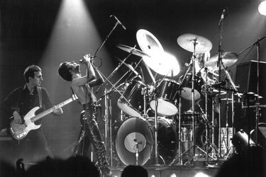 Freddie Mercury sur scène à Hamburg en Allemagne en 1979