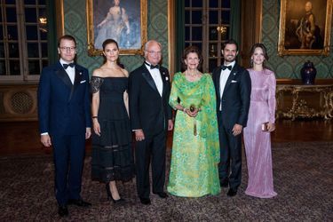 La famille royale de Suède  à Stockholm, le 14 septembre 2018