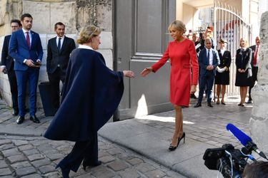 La reine Sonja de Norvège à Rouen, le 24 septembre 2018