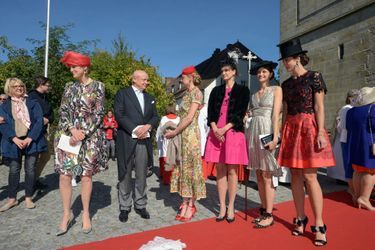 Les parents et trois des soeurs de la comtesse Anna Theresa d’Arco-Zinnenberg à Niederalteich, le 29 septembre 2018