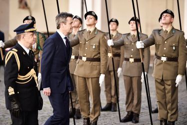 Le prince Frederik de Danemark à Rome, le 6 novembre 2018