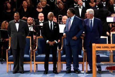 Le monde de la musique rend un dernier hommage à Aretha Franklin, ce vendredi à Détroit. La "Reine de la Soul" est morte à 76 ans le 16 août, des suites d'un cancer du pancréas. L'ancien président Bill Clinton était présent.