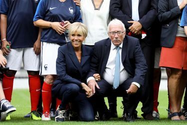 Brigitte Macron et Jacques Vendroux. 