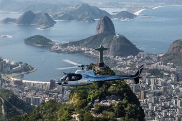 Le survol en hélicoptère de la baie de Rio