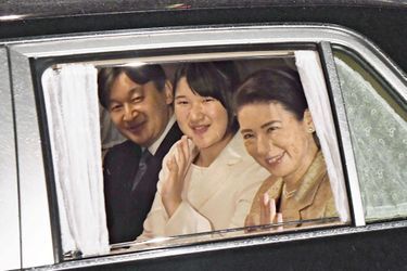 La princesse Masako et le prince Naruhito du Japon avec leur fille la princesse Aiko à Tokyo, le 20 octobre 2018