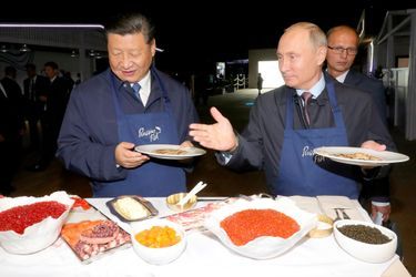 Xi Jinping et Vladimir Poutine à Vladivostok, le 11 septembre 2018.