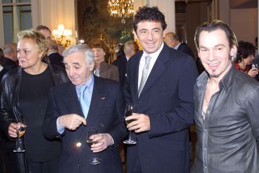 En 2001, à l&#039;Hôtel Crillon avec Muriel Robin, Patrick Bruel et Florent Pagny. 