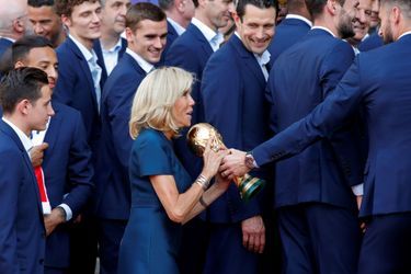 Brigitte Macron et la Coupe du monde. 