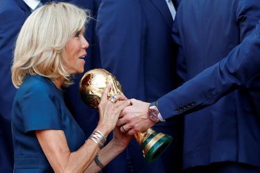 Brigitte Macron et la Coupe du monde. 